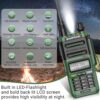BAOFENG UV-9R Pro 8W Ham Radio Long Range Handheld Dual Band Tri- Power Waterproof Rechargeable Walkie Talkies with Programming Cable,Speaker Mic and Type-C Charging Cable for Hunting Survival Gear - Image 2