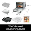 Ninja Countertop Oven Double Stack XL & Air Fryer with Pro Cook System, 12-in-1, Flexdoor, FlavorSeal, SMART FINISH with DualZone Technology, Air Fryer, Bake, Broil, Reheat, Stainless Steel, DCT651 - Image 12