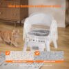 PetPivot Autoscooper 11 Open-Top Self Cleaning Cat Litter Box, Automatic Cat Litter Box for Multiple Cats with Trash Bags and Litter Mat Included, White - Image 2