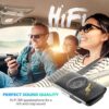 AGPTEK Car Speaker with Bluetooth 5.0, Hands Free Phone Kit for Calls, GPS & Music with TF Card Slot, Motion Auto On, Siri Google Assistant Support Wireless Car Visor Clip Speakerphone - Image 3