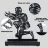 Knight Pen Holder with 2 Pens Resin Desk Organizers and Accessories Funny Executive Pen Stand Fancy Cool Office Gadgets Cool Desk Decorations for Men Home Office Supplies Holiday Present - Image 3