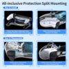 Klipdasse Accessories Kit Compatible with PlayStation Portal, EVA Carrying Case for PS5 Portal, 2 Pack HD Tempered Screen Protector and Hard Full Clear Cover Crystal Case for Ps Portal Accessories - Image 4