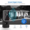 Lunelyx 1080P Video Doorbell Camera, Wireless Indoor/Outdoor Surveillance Cam, Cloud Storage, 2.4G WiFi Only, AI Human Detection, Cloud Storage, Night Vision, Two Way Audio - Image 4