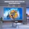 [Netflix Officially&AI Auto Focus]AuKing Smart Projector with Wifi and Bluetooth,Auto Focus&Keystone Projector4K,3D DoIby Audio, 800ANSI Outdoor Projector with Omnidirectional Rotating Stand(Grey) - Image 3