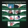 MEGAWISE Handheld Back Massager | Deep Tissue Percussion Relief for Back, Neck, Shoulders, Waist Legs, Full Body for Improved Blood Circulation and Fatigue Relief (Pearl White 6Ft Corded) - Image 3