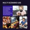 summina 2-in 2-out Mixer Recording Sound Card Computer Recording Audio Interfaces Mixing Console Computer Recording Driver Free DJ Microphone Equipment 48V Phantom Power Supply Audio Mixer - Image 7