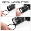 58mm Close-up Filter Kit 4 Pieces (+1,+2,+4,+10) Macro Filter Accessory Set with Pouch for Canon Nikon Sony Pentax Olympus Fuji DSLR Camera - Image 5