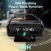 W-KING Bluetooth Speaker, 90W Max Loud Speakers Bluetooth Wireless, IPX6 Waterproof Portable Outdoor Speaker with 50W Deep Bass/2 Powerful Subwoofer/40H/Power Bank/EQ/TF/AUX/NFC for Pool/Party/Travel - Image 6