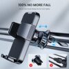 CINDRO Phone Holder Car [Upgrade Clip Never Fall] Car Phone Holder Mount Automobile Air Vent Hands Free Cell Phone Holder for Car Fit for All Car Mount for iPhone Android Smartphone - Image 2