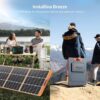 200 Watt Portable Solar Panel for Power Station Generator, 18V IP65 Waterproof 4 Kickstands Foldable Solar Panel, Solar Charger with MC4 Cable and USB Outputs for Outdoor Trip RV Camping Off Grid - Image 5