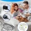 WVJ Stainless Steel Cat Water Fountain, 3.2L/108oz Cat Fountain for Drinking Indoor Quiet Automatic Pet Drinking Dispenser with Water Window Filters Dishwasher Safe Kitty Dog Water Feeding Bowl - Image 7