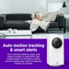 Roku Indoor Camera 360° for Home Security - Security Camera with 1080p HD Color Night Vision, Works with Alexa & Google, Motion Detection & Tracking - Pan & Tilt - 90-Day Subscription Included - Image 4