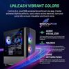 Skytech Gaming Shadow Gaming PC Desktop – AMD Ryzen 7 5700X 3.4 GHz, NVIDIA RTX 4060, 1TB NVME SSD, 16GB DDR4 RAM 3200, 600W Gold PSU, 11AC Wi-Fi, Windows 11 Home 64-bit,Black - Image 2