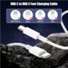 3-Pack [3.3FT+6.6FT+10FT] 60W USB C to USB C Cable, Type C to Type C Cable,Fast Charging Cable for iPhone 16 15 Pro Plus Pro Max，for Galaxy S25 S24, for iPad Pro/Air, for MacBook Pro/Air and More - Image 6