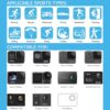 Action Cameras Accessory Kit, Bonvvie 50-in-1 Sports Camera Accessory Kit Compatible with Hero 13/12/11/10/9/8/7 Black, Max/Fusion, Insta360 Osmo Action SJCAM SJ6000 SJ5000 Campark REMALI - Image 7