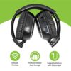 RP Accessories IR-2008B Infrared Wireless Headphones, 2-Channel Folding Universal Rear Entertainment System IR Headphone for Car TV and DVD Player Audio - Image 2