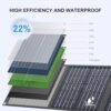 Enginstar 22W Portable Solar Panel for Power Station Solar Charger for Solar Generator Foldable Solar Panel for Camping RV Trip, QC3.0 USB Ports & DC Output, Compatible with iPhone Ipad, Laptop etc - Image 4