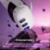 Laeuzn Camera Lens Protector Compatible with Oculus Meta Quest 3 Accessories, Camera Screen Protector Cover, 9H Thin Tempered Glass, Anti-Scratch, Alloy Frame, High Definition Lens Accessories (Black) - Image 2