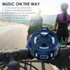 XLEADER Portable Bluetooth Speaker with Handlebar Mount for Bike Motorcycle, Certified IPX7 Waterproof, Small Wireless Speaker with Lights,Clip,Mic,Bassup,2000mAh, Bike Bicycle Accessories,for Riding - Image 2