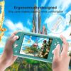 Crystal Clear Cover Case for Switch Lite, Ultra Slim Clear Hard PC Protective Case Compatible with Nintendo Switch Lite with a Glass Screen Protector and 8 Thumb Grips Caps - Image 5