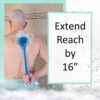 EOT Wellness Bendable Long Handled Silicone Body Brush & Hair Scrubber - Bath Shower Back Brush, Shampoo Hair & Scalp Massager, Back Scrubber for Shower (Blue Sapphire) - Image 4