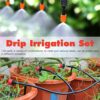 Walsilk Automatic Drip Irrigation Kits for Garden, 30M Adjustable Micro DIY Irrigation Kit Plant Water Saving System Heavy Duty Tube Watering System Kit for Patio Lawn Garden Greenhouse Flower Bed - Image 6