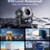 4 Channel 1080p Backup Camera Dash Cam for RV/Truck/Trailer/Van/SUV/Cars,10.2 Inch Touch Screen Quad Split Parking Monitor with DVR Recording/Playback/Bluetooth/FM Radio/Music/Video Player - Image 6