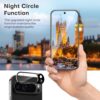 OMOTON 3+2 Pack for Google Pixel 9 Pro XL Screen Protector, 3 Tempered Glass Film & 2 Camera Lens Protector, Bubble-free, Not for 9 Pro/ 9 - Image 7
