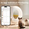 FurryTail Self Cleaning Litter Box with APP - Automatic Cat Litter Box for All Your Cats, Odor Control, Spacious Interior and Large Wastes Bin Capacity, Includes 1 Year Supply of Litter Bags (80) - Image 2