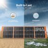 200 Watt Portable Solar Panel for Power Station Generator, 18V IP65 Waterproof 4 Kickstands Foldable Solar Panel, Solar Charger with MC4 Cable and USB Outputs for Outdoor Trip RV Camping Off Grid - Image 8