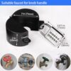 Outdoor Metal Faucet Lock and Cover - Universal Hose Spigot Locking Device for Gate Valve - Prevent Water Theft (Black) - Image 4
