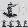 Knight Pen Holder with 2 Pens Resin Desk Organizers and Accessories Funny Executive Pen Stand Fancy Cool Office Gadgets Cool Desk Decorations for Men Home Office Supplies Holiday Present - Image 2