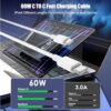 3-Pack [3.3FT+6.6FT+10FT] 60W USB C to USB C Cable, Type C to Type C Cable,Fast Charging Cable for iPhone 16 15 Pro Plus Pro Max，for Galaxy S25 S24, for iPad Pro/Air, for MacBook Pro/Air and More - Image 2