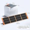 200 Watt Portable Solar Panel for Power Station Generator, 18V IP65 Waterproof 4 Kickstands Foldable Solar Panel, Solar Charger with MC4 Cable and USB Outputs for Outdoor Trip RV Camping Off Grid - Image 6