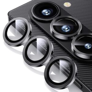 Xfilm Camera Lens Protector Compatible for iPhone 15/15 Plus Bling, Individual Metal Diamond Ring 9H Hardness Scratchproof Protector, Stylish Accessories, Case Friendly (Pink Diamond)