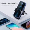 CINDRO Phone Holder Car [Upgrade Clip Never Fall] Car Phone Holder Mount Automobile Air Vent Hands Free Cell Phone Holder for Car Fit for All Car Mount for iPhone Android Smartphone - Image 7