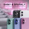 Choiche Compatible for iPhone 16 /iPhone 16 Plus Camera Lens Protector Bling, 9H Tempered Glass Camera Cover Screen Protector Metal Ring Decoration Accessories(Glitter-Pink) - Image 7