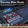 Podcast Equipment Bundle for 2 Mic Tiktok Video Content Creator Kit, Audio Interface DJ Mixer Sound Card/Board Condenser Microphone for Studio Smartphone/PC/Laptop Broadcast Recording/Live Stream - Image 3