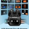 Wireless Earbuds Bluetooth 5.3 Headphones with Touch Screen 50H Playtime Deep Bass Stereo Ear Buds with Mic IPX7 Waterproof in Ear Earphones for Pad Tablet Android/iOS Phones Gifts for Women Men - Image 5