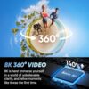 Insta360 X4 Standard Bundle - Waterproof 8K 360 Action Camera, 4K Wide-Angle Video, Invisible Selfie Stick Effect, Removable Lens Guards, 135 Min Battery Life, AI Editing, Stabilization - Image 2