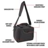 USA Gear Compact Audio DJ Mixer Case - Mixer Bag with Custom Storage for Cables & Microphones Compatible with Behringer Xenyx 802, 502, 1002, Q802USB & More - Scratch & Water Resistant (Black) - Image 4