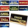 Funny Desk Signs 30 Flip Over Messages Desktop Novelty Accessories For Office Holiday Colleague Coworkers Gag Gift Supplies - Image 4