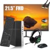 HP ProDesk 600 G3 SFF Desktop Computer with 21.5" FHD Monitor, RGB Headphones, Intel Quad Core i5-7500 3.4GHz, 16GB DDR4, 1TB SSD, Keyboard & Mouse, Windows 10 Pro (Renewed)