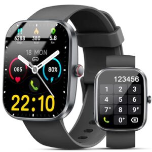 Smart Watch, 1.91" Smartwatch for Men Women (Answer/Make Call), Fitness Tracker with 120+ Sport Modes, IP68 Waterproof, Heart Rate/Spo2/Sleep Monitor, Pedometer, Activity Tracker for Android iOS