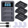 Batmax 3Packs AHDBT-401 1680mAh Battery + LED 3Slots USB Charger for Gopro Hero 4 Battery Go Pro Hero4 AHBBP-401 Action Camera Accessories