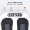 ROTAI Vibration Foot Massager Multi Relaxations and Pain Relief Rotating Acupressure Electric Foot Circulation Device with Remote Control (White) - Image 4