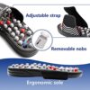BYRIVER Lower Back Pain Relief Massager Device Product, Spiky Ball Roller Foot Massage Slippers Sandals Shoes, Healthcare Relaxation Gift for mom dad（05XS - Image 4
