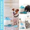 PETGEEK Automatic Dog Treat Dispenser with Button - Puzzle Memory Training Dog Button Feeder, Pet Geek Button Treat Food Dispensing Dog Toys Interactive, Iq Training Dog Feeder (Blue) - Image 7