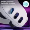 Laeuzn Camera Lens Protector Compatible with Oculus Meta Quest 3 Accessories, Camera Screen Protector Cover, 9H Thin Tempered Glass, Anti-Scratch, Alloy Frame, High Definition Lens Accessories (Black) - Image 5
