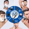 Upgrade Head Shavers for Bald Men,Head Shaver 9D, 6-in-1 Electric Razor Grooming Kit with Nose Hair Trimmer, Waterproof Wet/Dry Shaver, LED Display, Rechargeable Bald Head Razor, Gift for Men （silver） - Image 7